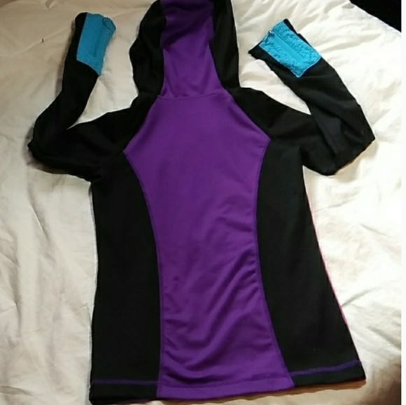 Lime Apple Colorblock Jacket Big Girls 7/8 EUC - Picture 3 of 8